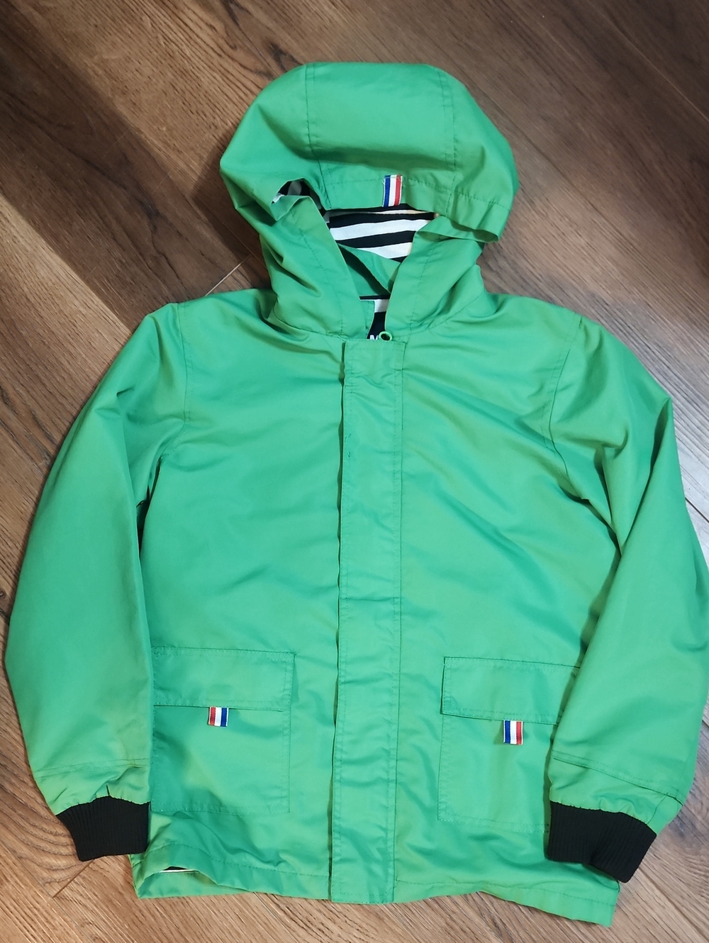 Boys Green Rain Jacket